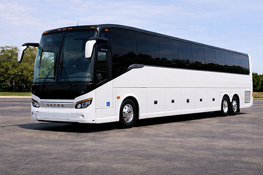 56-passenger charter bus rental Spring Hill TX